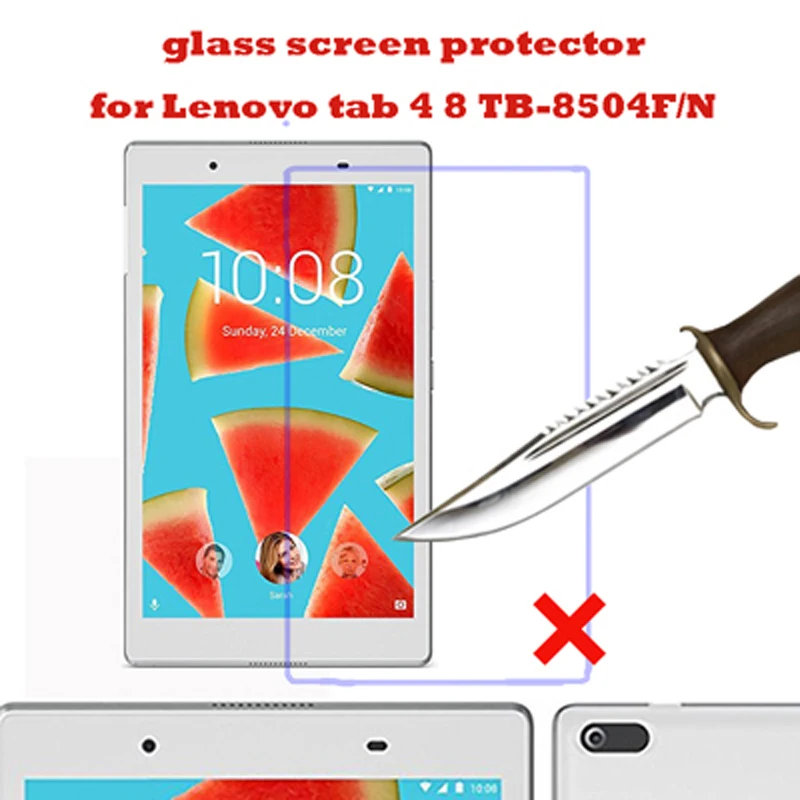 

2PCS Tempered Glass For Lenovo Tab 4 8 / 8 Plus TB-8504X TB-8504F TB-8704F TB-8704X TB-8504 TB-8704 Tablet Screen Protector Film