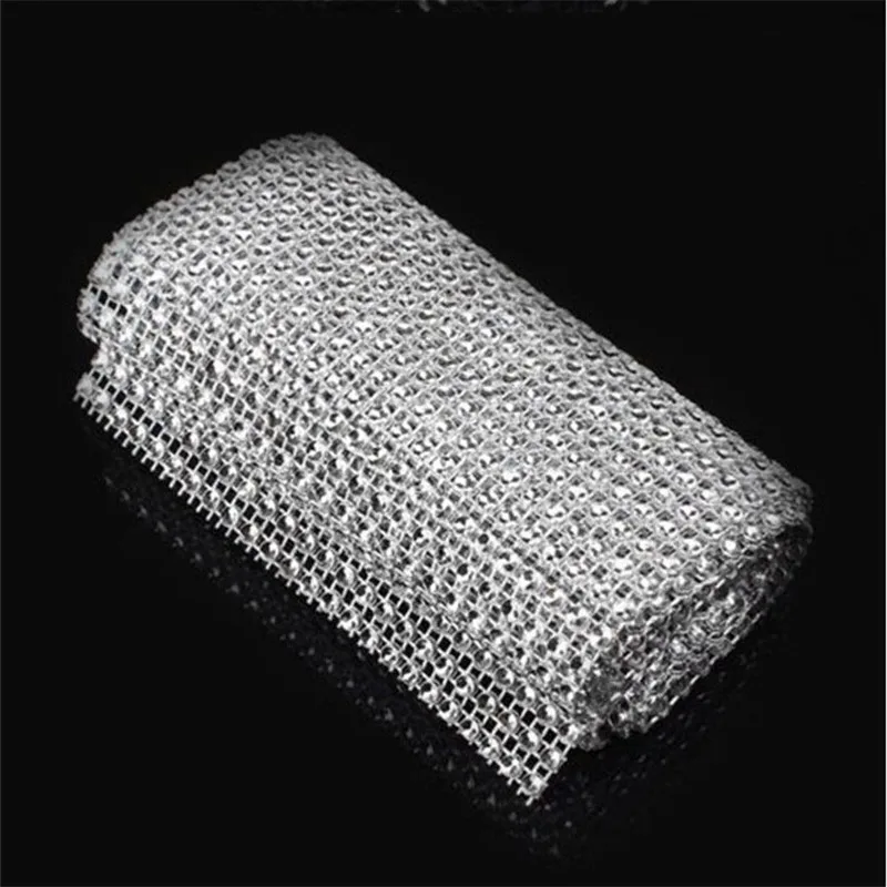 1 ярд/90 см * 12 рулон торта Тюль ленты с кристаллами сетчатая отделка Bling Diamond Wrap