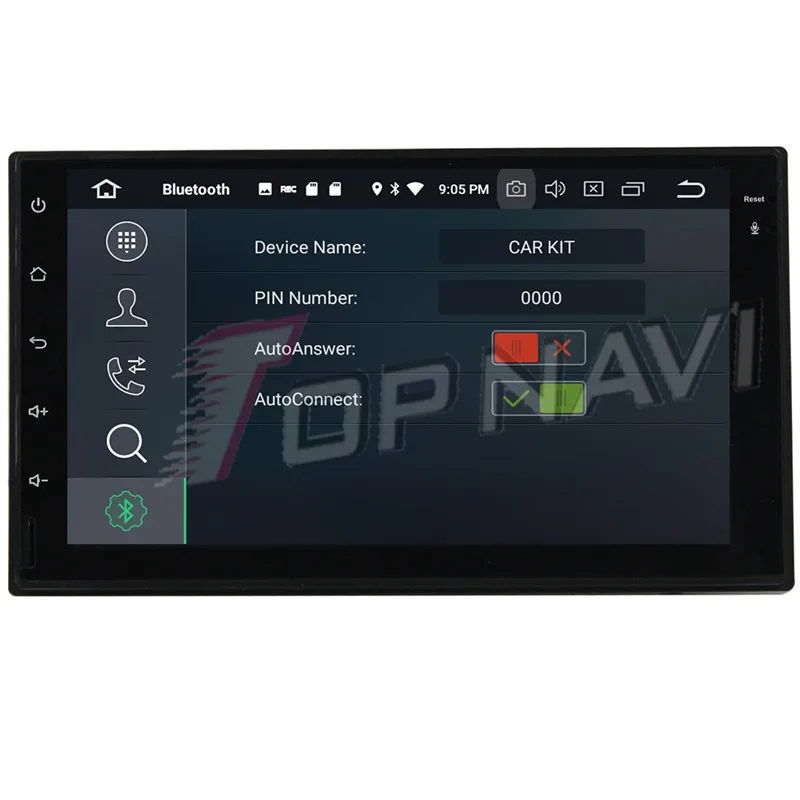 TOPNAVI Android 9 0 Автомобильная Автомагнитола GPS навигация для универсального Радио - Фото №1