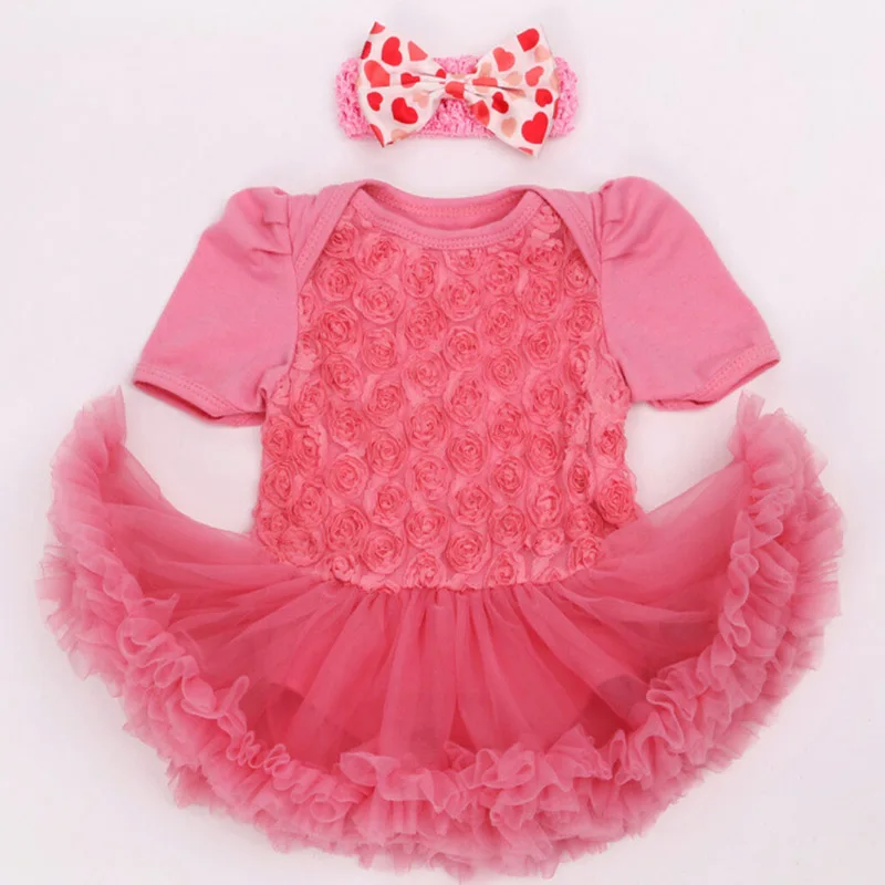 Комплект из 2 предметов платья-пачки для новорожденных девочек платье в стиле