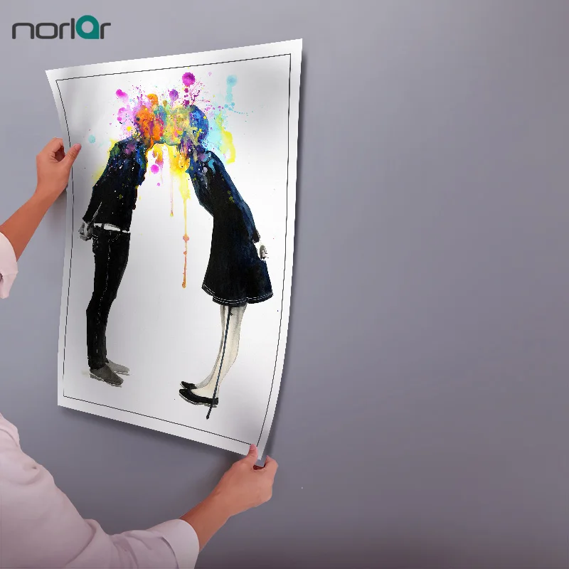 Художественный постер на холсте с изображением поцелуя Лоры зомби большого