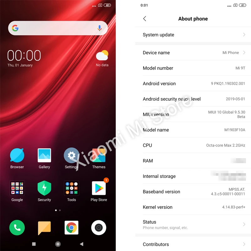 Xiaomi Redmi K20 K 20 6 ГБ 64 Гб Восьмиядерный мобильный телефон Snapdragon 730 48MP + 20MP 4000mAh 39