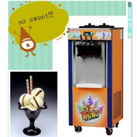 commercial soft ice cream machine three flavors ice cream making machine 220v professional icecream maker zf