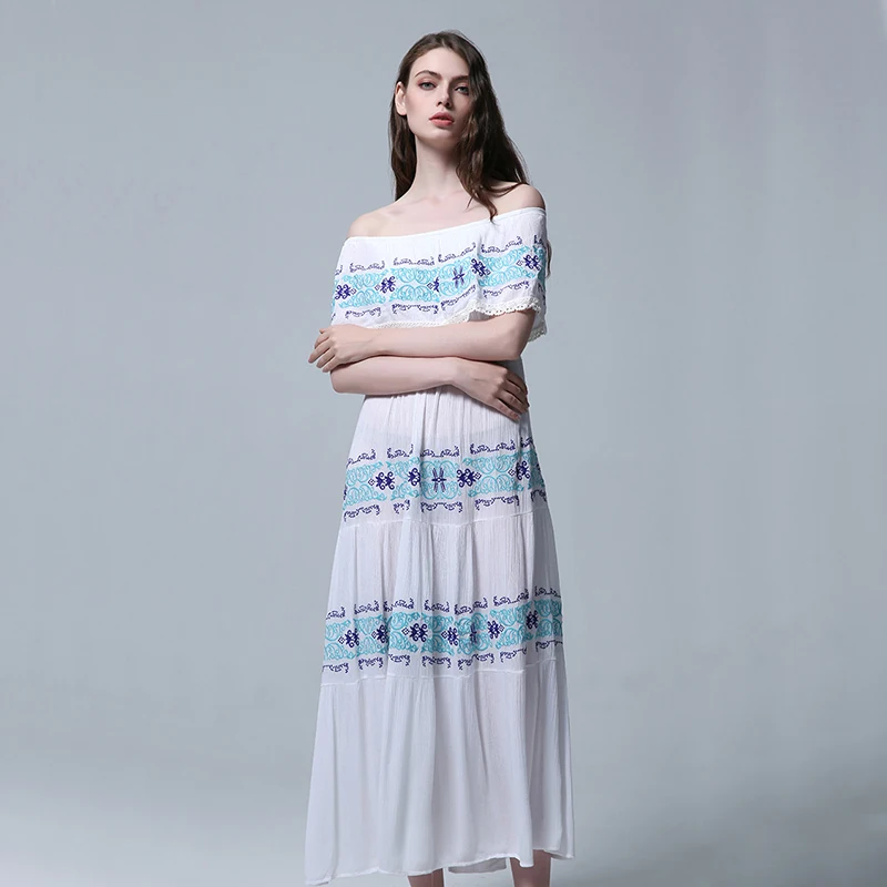 Женское платье высокого класса vestidos элегантное винтажное богемное вечернее с