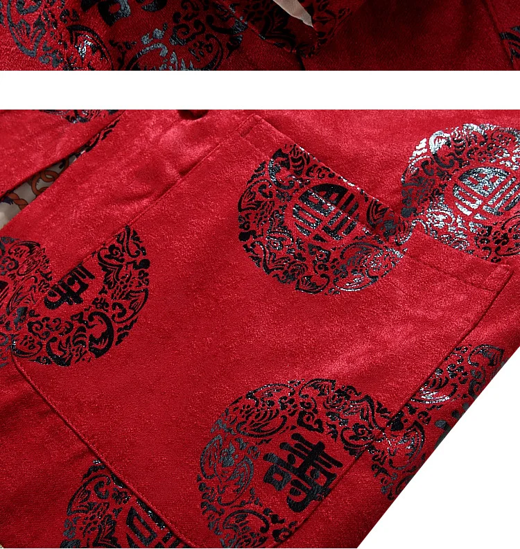 

Burgundy Spring Mens Long sleeve Jacket Coat Classic Chinese Style Tang Clothing hombre chaqueta Size M L XL XXL XXXL Loje02