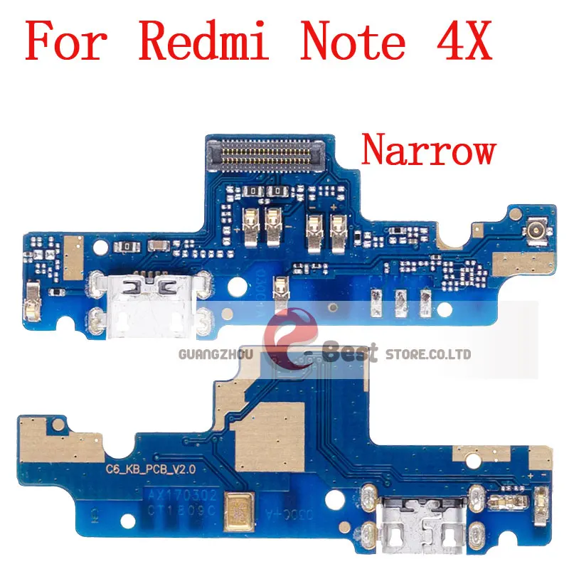 1 шт. для Xiaomi Redmi Note 4 микрофон USB плата с зарядным портом гибкий кабель