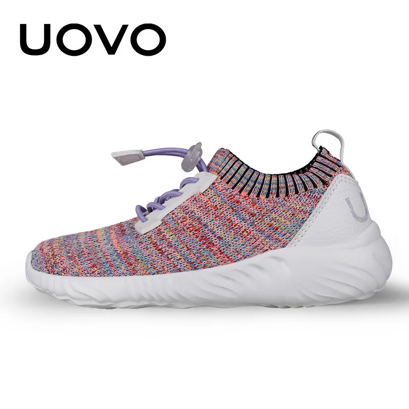 UOVO Kids Sport Shoes Running Spring Children Breathable Mesh Girls Fashion Sneakers Size 30-37 | Детская одежда и обувь