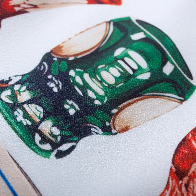 Женское платье с круглым вырезом элегантное без рукавов разноцветным принтом