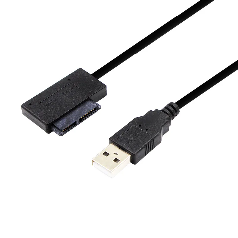Кабель Переходник USB 2 0 на Mini Sata II 7 + 6 13Pin для ноутбука CD/DVD ROM привода Slim