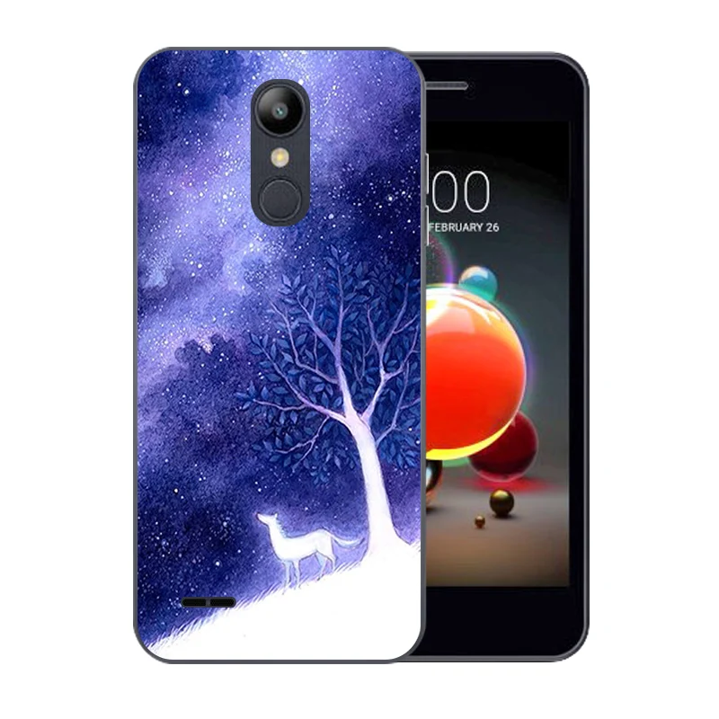 5 0-дюймовый чехол для LG K9/K8 2018 Роскошные ТПУ чехлы телефонов с рисунком звездного