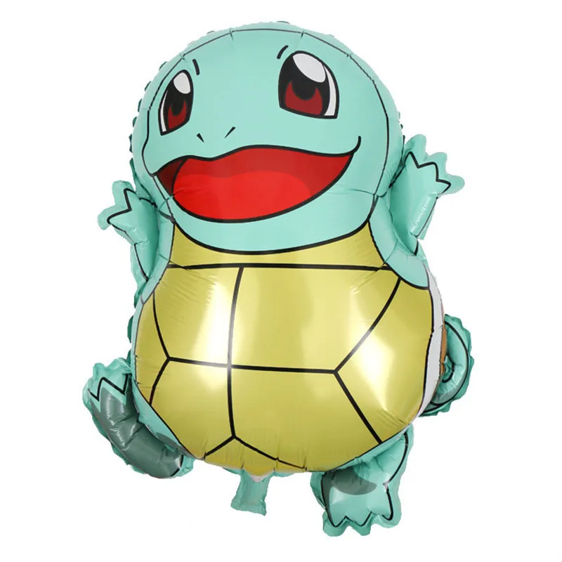 Turtle-1pcs Покемон го Тема 1 шт./Партия шар из алюминиевой фольги малыш душ Мальчики День рождения украшение Свадьба красочный воздушный шар поставка - Цвет: Turtle-1pcs