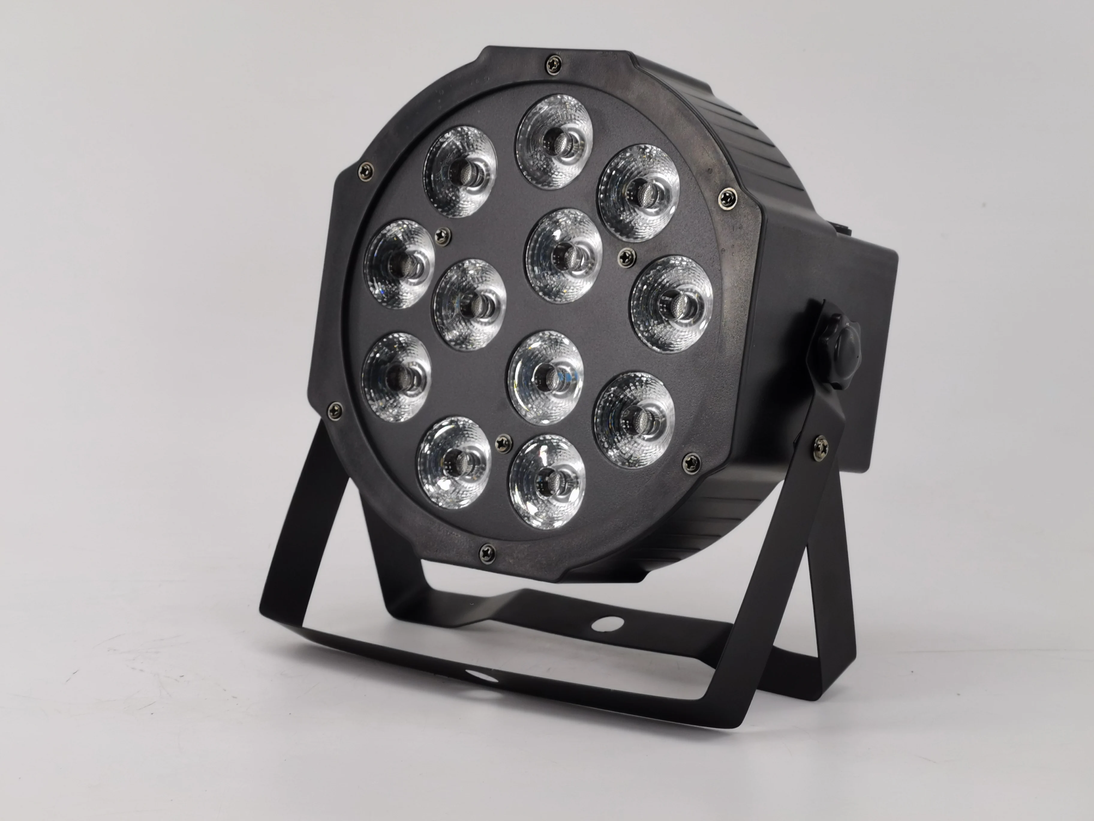 4 шт./12x12 Вт led Par огни RGBW 4в1 плоский par IN/OUT Plug dmx512 Дискотека профессиональный