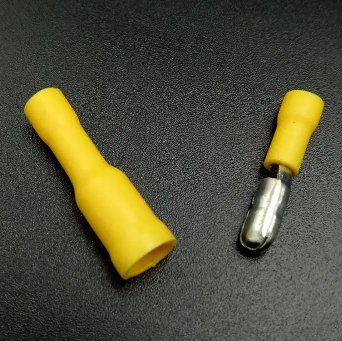 Шт. 50 шт. BENKPAK шт. 25 шт. женский шт. 25 шт. мужской изолированный Электрический разъем обжимной пуля терминал для 22~ 16 AWG аудио проводки - Цвет: 25Female 25Male