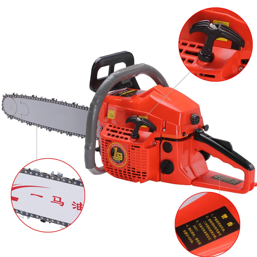 Типовая цепная пила 1 шт. 2 тактная бензиновая с воздушным охлаждением 50 куб. См 20