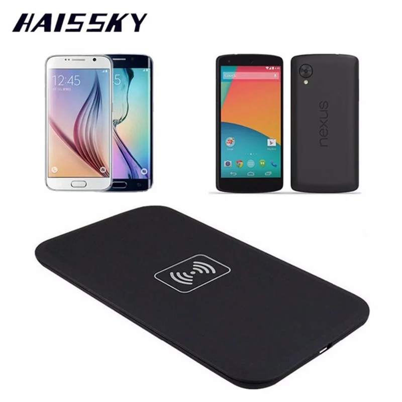 Портативное Qi зарядное устройство HAISSKY беспроводное для Samsung Galaxy S8 S9 Plus S7 Edge S6 iPhone X