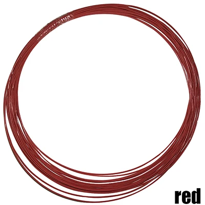 red 50 м компенсация провода посеребренный провод 26AWG 0,15 квадратный провод диаметр 1 мм высокая температура провода PTFE Тонкий электронный кабель - Цвет: red