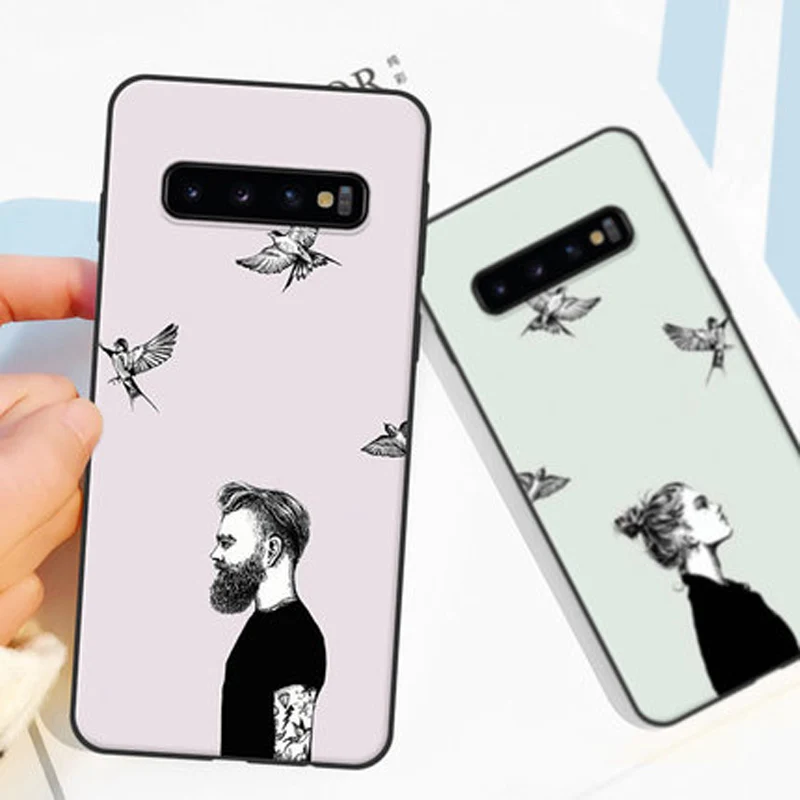 Чехол для Samsung galaxy S10 SM задняя крышка мягкий силиконовый чехол защитный