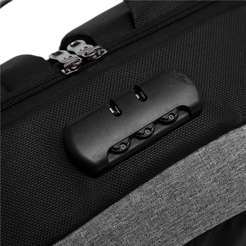 TCGAD новый рюкзак унисекс с защитой от кражи и USB подзарядкой без ключа замком TSA
