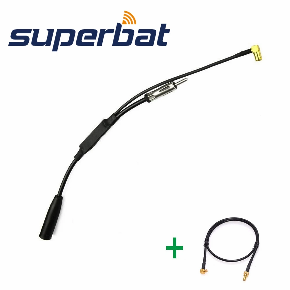 

Superbat FM/AM to DAB/FM/AM Car Radio Aerial Splitter SMB Female to MCX Male Coaxial Cable