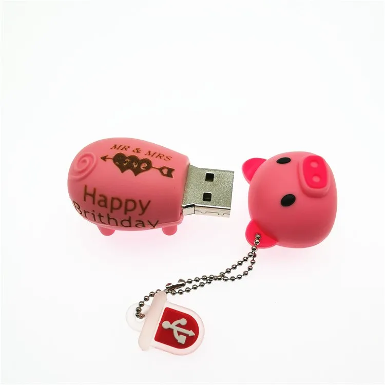 (Более 10 шт.) USB флеш накопитель с бесплатным логотипом|u disk|pig usbusb 2.0 flash |