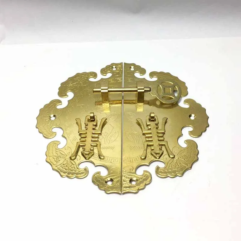 

COTOM Vintage brass furniture handles cabinet pulls lock handle decorative handles for furniture cupboard knobs