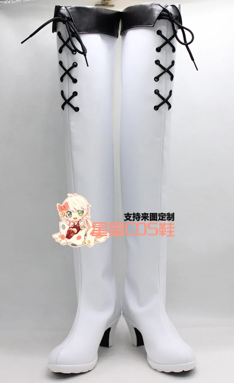 Akame Ga Kill! Белые туфли на высоком каблуке для косплея Хэллоуин Esdeath девочек X002|boots