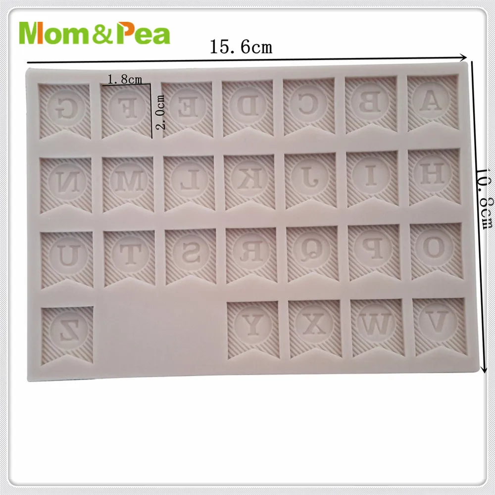 Мама и горох MPA0688 0713 буквы цифры Силиконовые формы сахарная паста 3D помадка торт