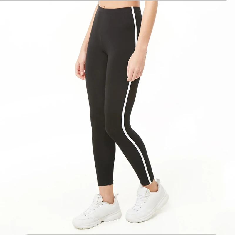 Леггинсы женские однотонные с завышенной талией повседневные Простые