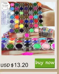 Блеск УФ-гель для ногтей лак блестки Ongles Decoracion шестигранный Brillantini пыль блестки порошок Bling Лазерные цвета DIY Kit 045B