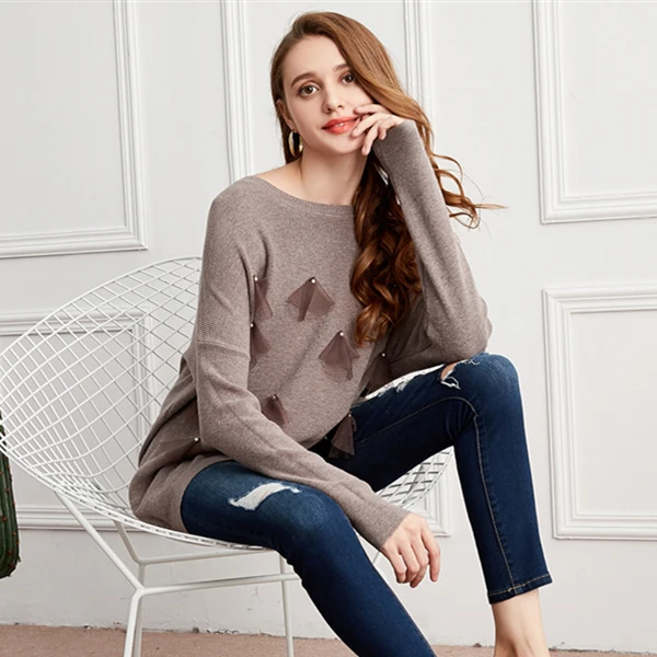 Marwin 2019 New-coming Casual Autumn Winter Women Pullovers Sweater Knitted Elasticity female Soft warm autumn casual jumper | Женская