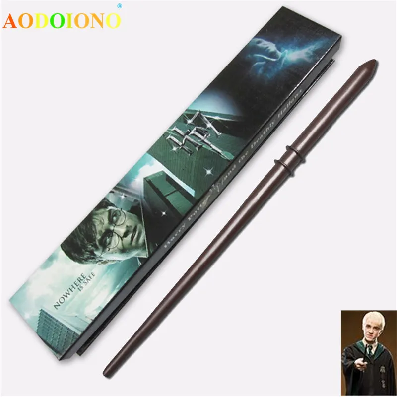 Malfoy 19 видов волшебной палочки Гарри с коробкой Волдеморт Рон Гермиона Дамблдор Луна Джинни Снейп волшебная палочка Хогвартс билет на поезд - Цвет: Malfoy