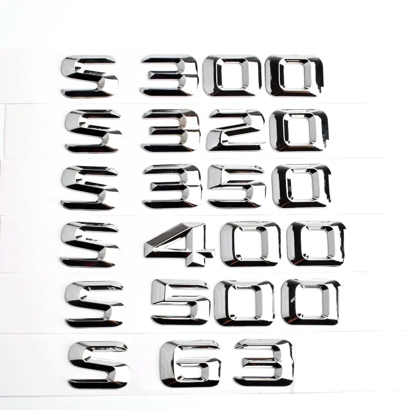 Наклейка на крышку багажника Mercedes Benz W220 W221 W222 AMG W140 S300 S320 S500 S350 S400 S63 W245 - купить по