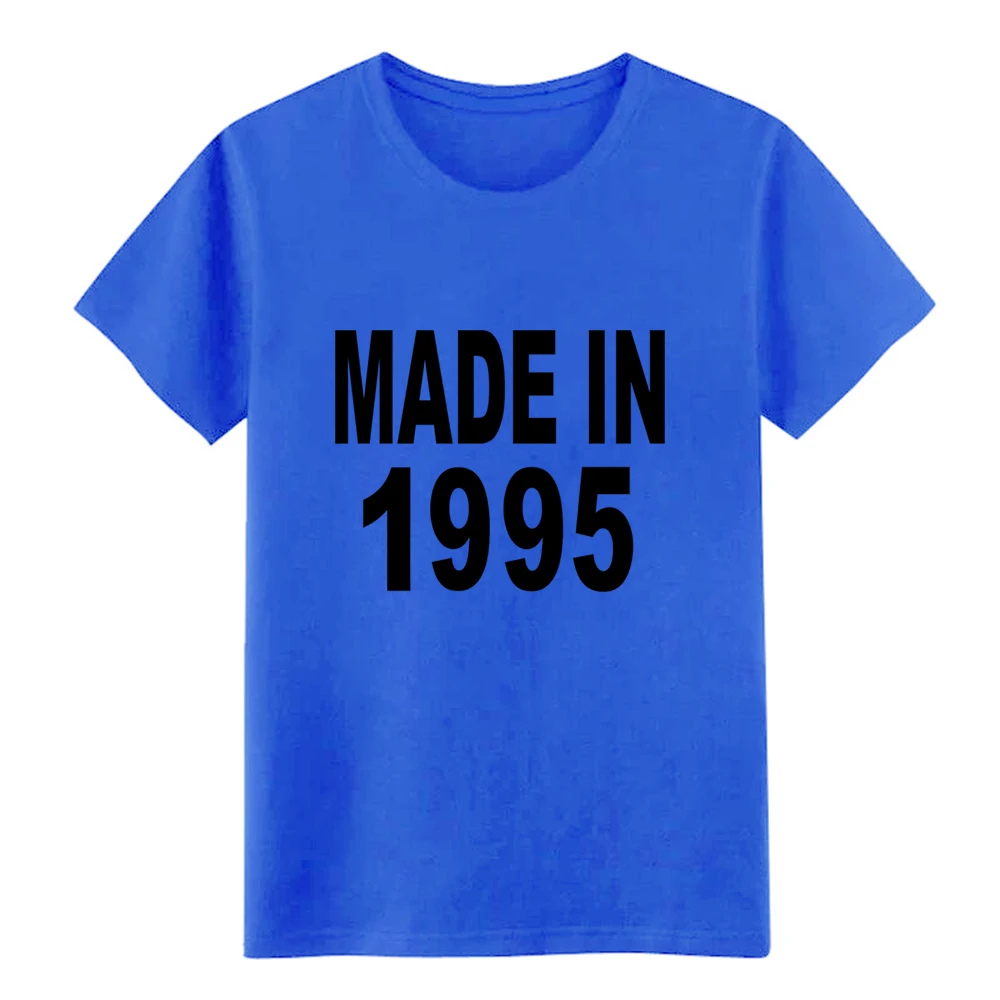 Мужская футболка Made in 1995 дизайн Стандартный крой забавная повседневная летняя