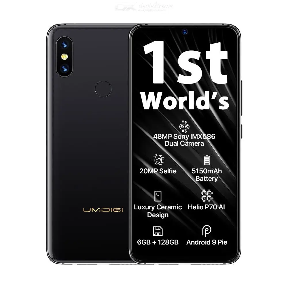UMIDIGI S3 PRO Android 9 0 48MP + 12MP 20MP супер камера 5150mAh P70 6GB RAM 128GB ROM смартфон|Смартфоны| |