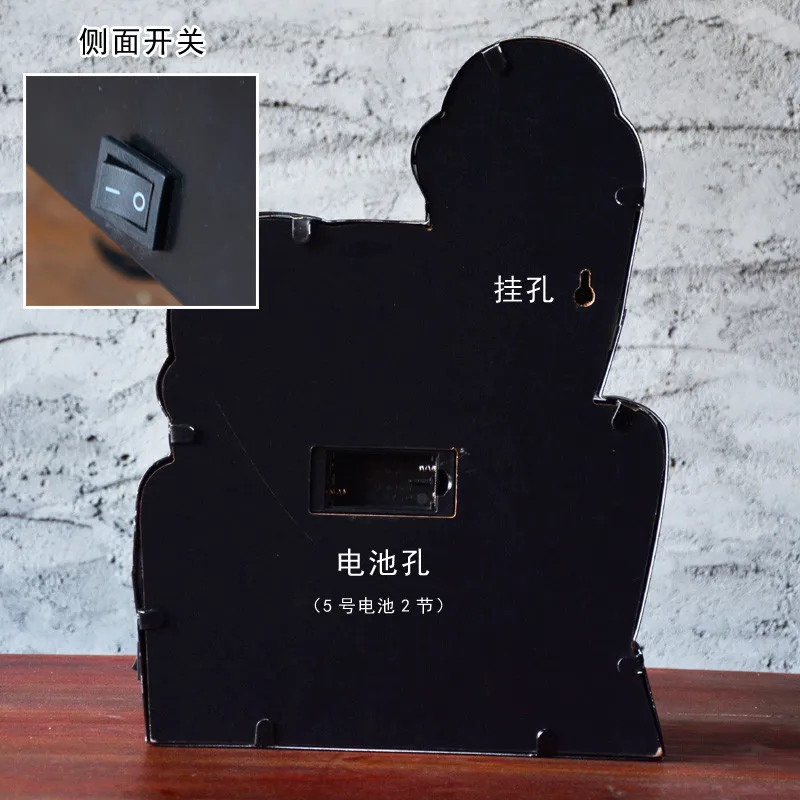 Современное маленькое свежее светодиодное настенное украшение в виде кофейни