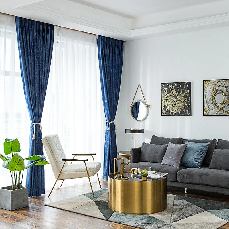 Бархатные занавески винтажные простые затемняющие шторы для гостиной