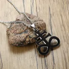 Сера Левиафан Крест сернистый кулон ожерелье для мужчин нержавеющая сталь Церковь Сатаны сатанин перевернутый распятие мужские ювелирные изделия