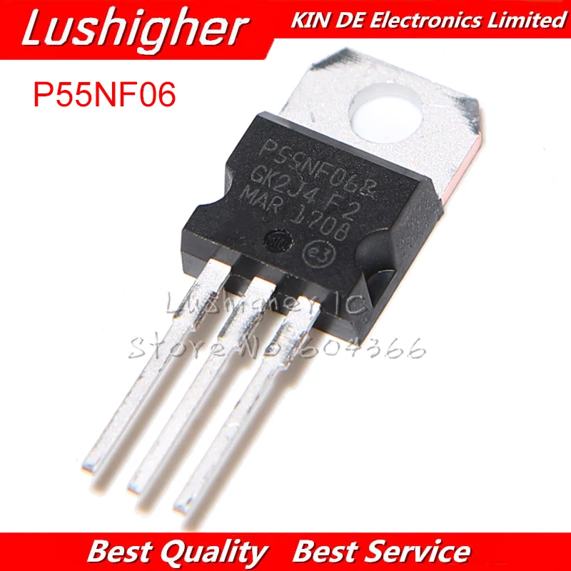 

100PCS STP55NF06 TO220 P55NF06 TO-220 Transistor New Original