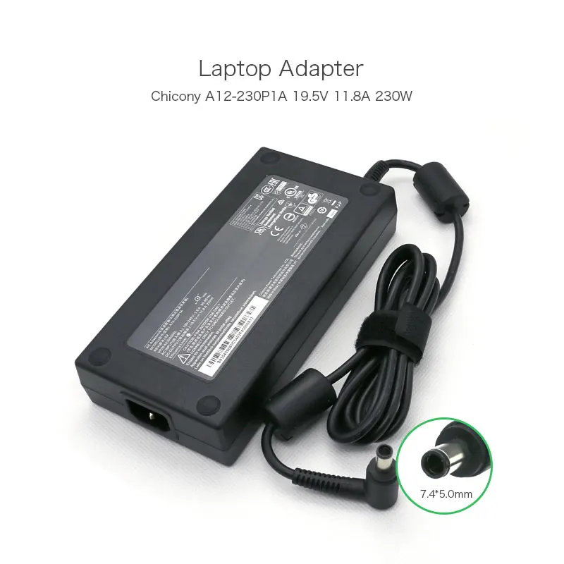 Натуральная 19 5 V 11.8A 230 Вт 7 4*5 0 мм ноутбук адаптер переменного тока для Acer G9-791-78E2