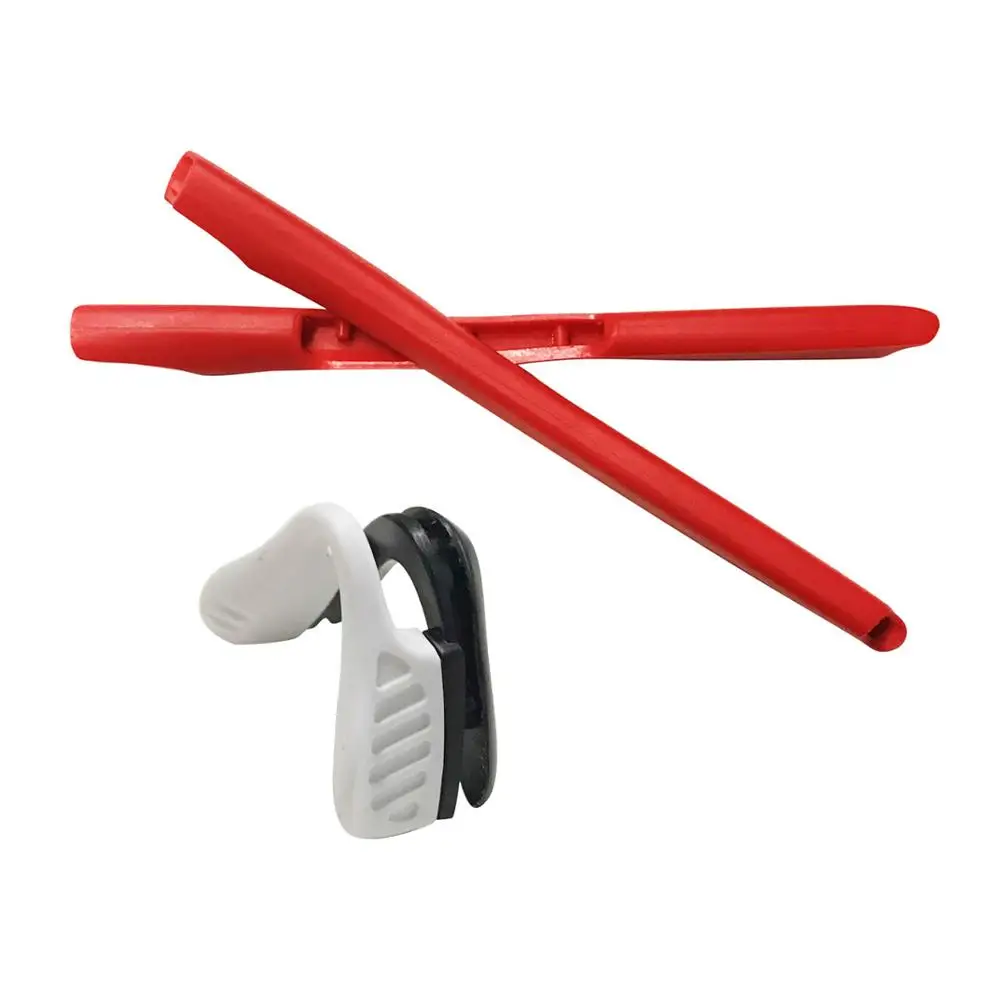RED AND WHITE NOSE HKUCO для M2 солнцезащитные очки Замена наушник резиновый комплект силиконовые ножки и носовые накладки - Цвет линз: RED AND WHITE NOSE