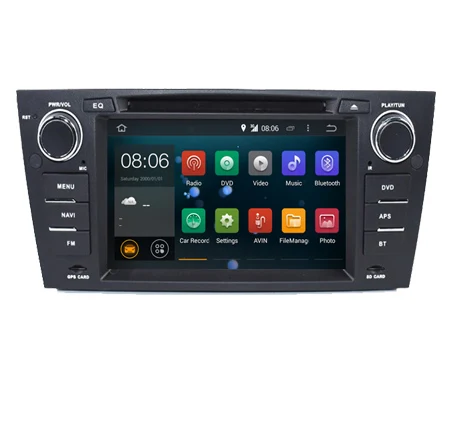 В наличии Android 7 1 Автомобильный GPS навигатор для BMW E90 E91 E92 с Bluetooth Wifi 4G USB SD рулевое