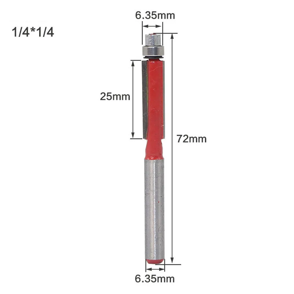 Фрезер с обмоткой сверху и снизу подшипником 1 &quotH X 1/4&quot хвостовик