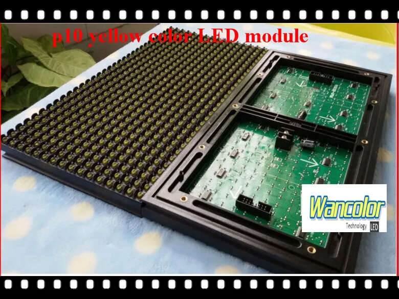 Бесплатная доставка заводская цена Супер низкая p10 наружный Желтый цветной