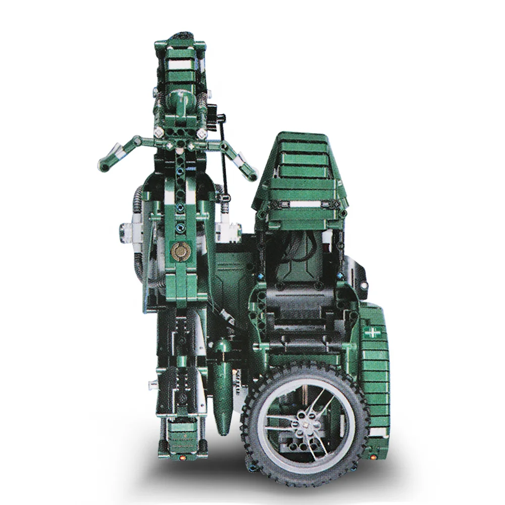 Детский мотоцикл RC Мотоцикл C51021 629 шт. строительные блоки 2 мировая война Militar RC игрушки для детей Детский подарок