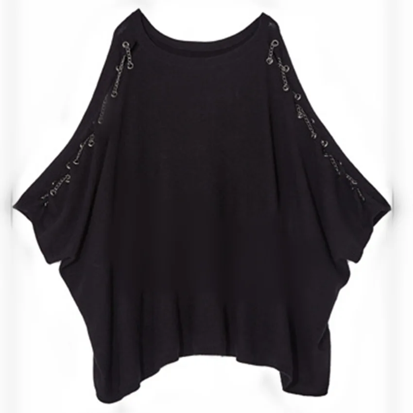 2018 Winter New Loose Large yard Ms. Sweaters Knitted Long section Neck Warmth Batbolt | Женская одежда