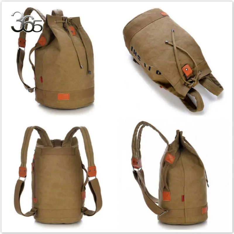 Бесплатная доставка мужской повседневный винтажный холщовый рюкзак мессенджер