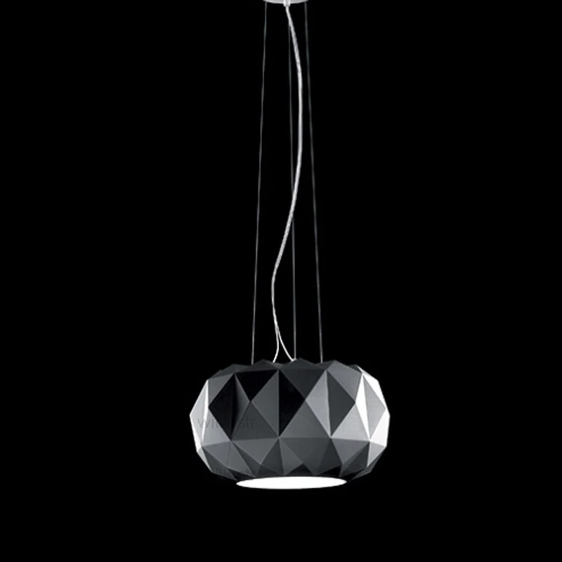 Фото Willlustr Murano due Muranodue, Реплика leucos deluxe, подвеска из белого черного стекла, алмазная Подвесная лампа для отеля №2