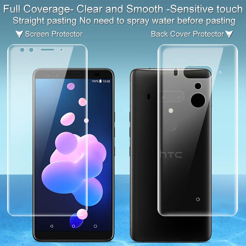 Imak Hydrogel III 3 пленка для htc U12+ U12Plus защита экрана полное покрытие мягкий прозрачный Задний Передний, задний Защитный фильм