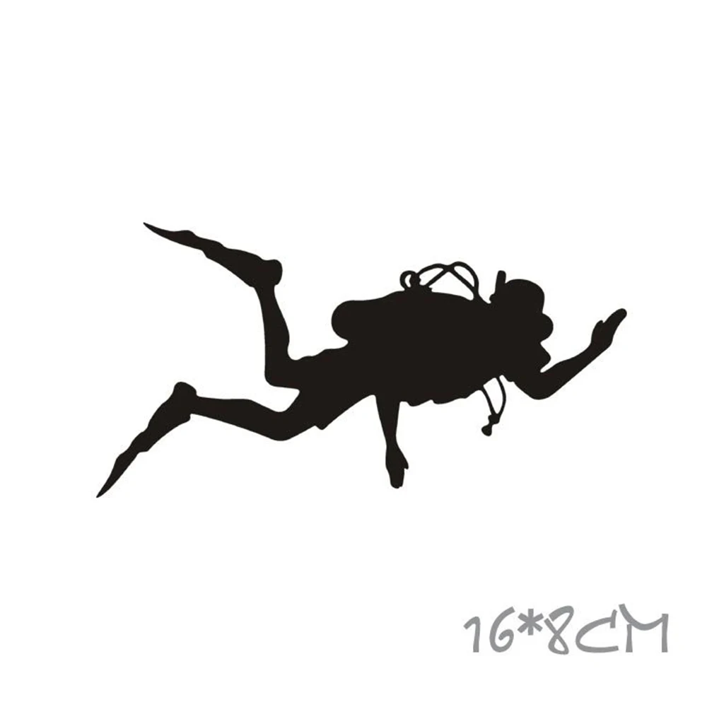 Забавные аксессуары для автомобиля Go Fish Diver наклейка на мотоцикл и Ford Focus 2 3 Vw Skoda