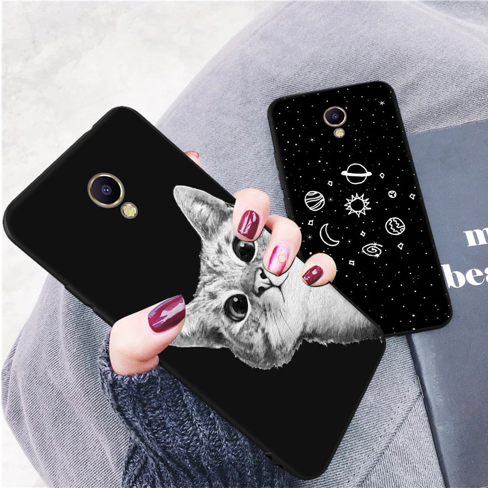 Floral Animal Heart Printing Pattern Case For Meizu M5 M6 Note Protective TPU Matte Silicone Cover M5C M5S |